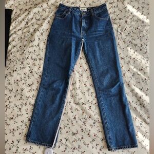 ROLLA’S ORIGINAL High Rise STRAIGHT | Dark wash blue denim jeans | US 27 AU 9